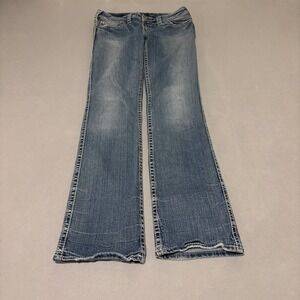 Silver Jeans Co Suki Flap Pocket Womens Bootcut Jeans 29x33 Y2K Western